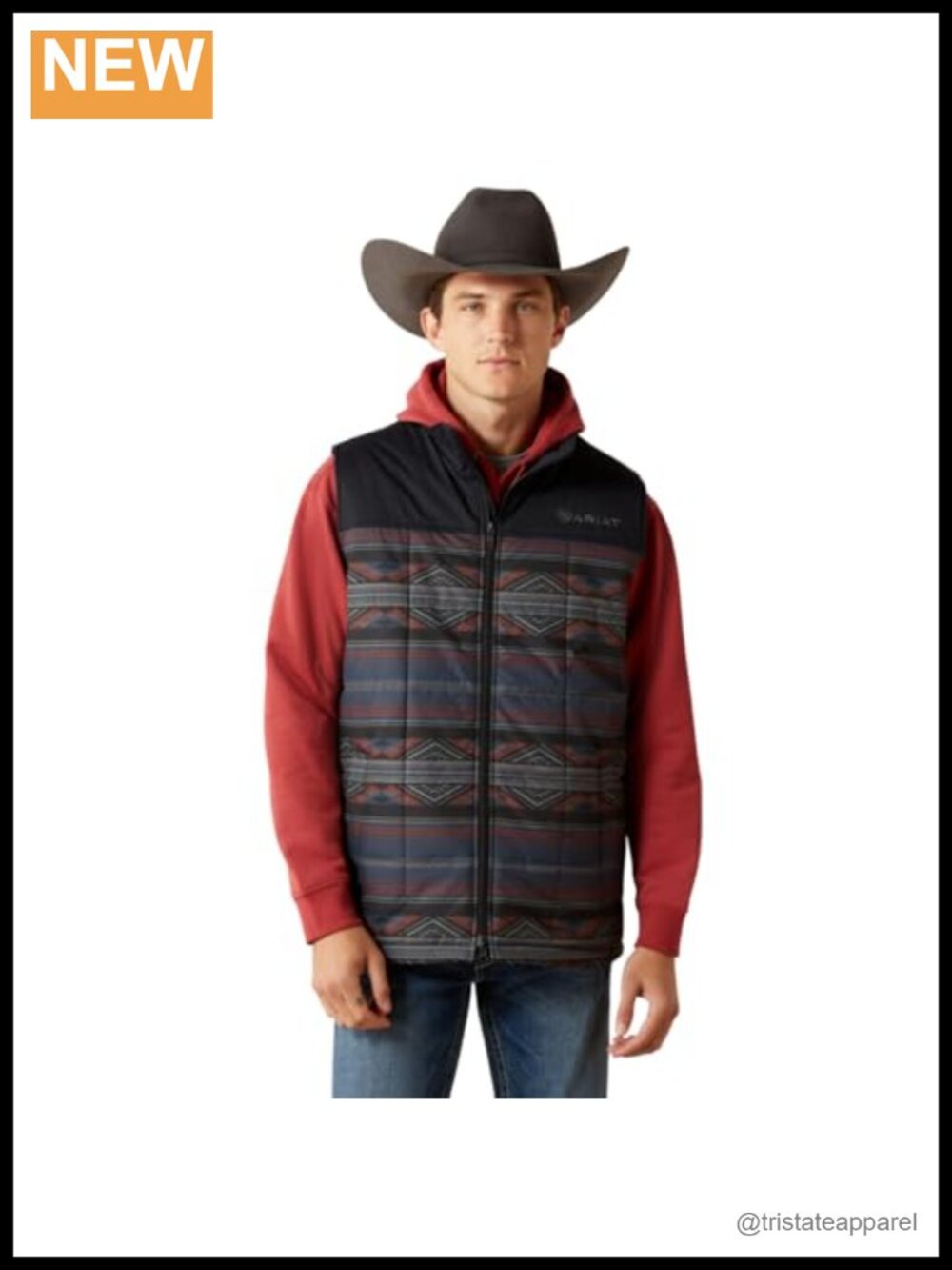 Quilted Insulated Vest with Zip Closure Water Resistant Lightweight